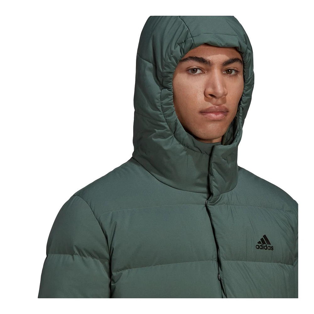 adidas Men's Helionic Down Hooded Jacket