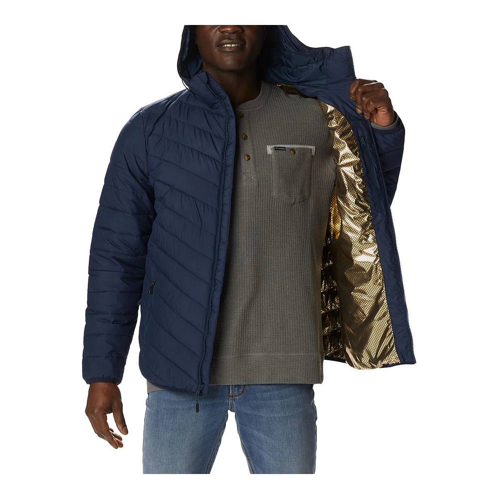 Columbia Men's Eddie Gorge Midlayer Jacket, Insulated Synthetic, Hooded, Water Resistant