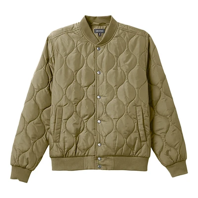 Brixton Men's Dillinger Quilted Bomber Jacket