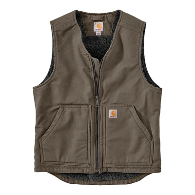 Carhartt Men's Washed Duck Sherpa Lined Vest