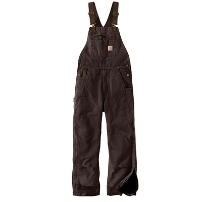 Carhartt Men's Washed Duck Insulated Bib Overall Pants