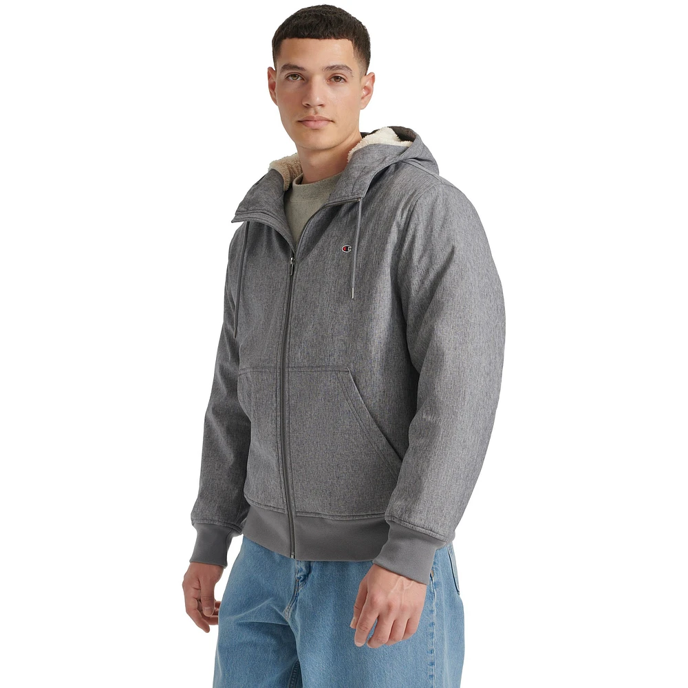 Champion Men's Classic Hooded Bomber Jacket