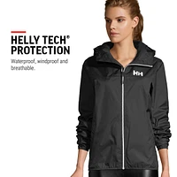 Helly Hansen Women's Belfast II Hooded Rain Jacket, Waterproof, Packable