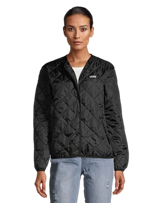 Vans Women's Forces Quilted Jacket, Hooded, Full Zip