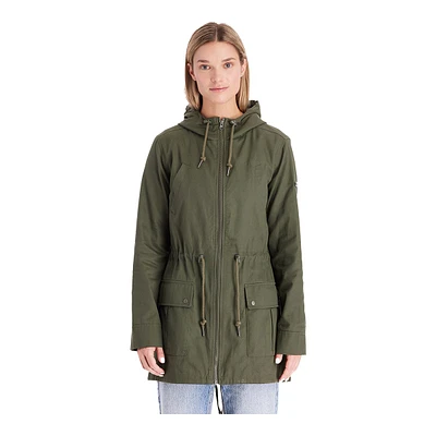 Modern Eternity Women's Lara Mid-Length Hooded Maternity Jacket