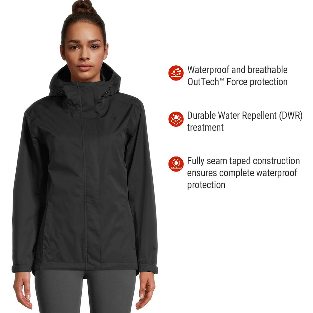 Woods Women's Toba 2L Hooded Rainshell Jacket