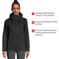 Woods Women's Toba 2L Hooded Rainshell Jacket