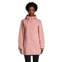 Woods Women's Monolith 2L Mid-Length Hooded Rain Jacket