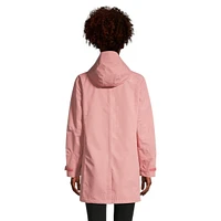 Woods Women's Monolith 2L Mid-Length Hooded Rain Jacket