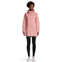 Woods Women's Monolith 2L Mid-Length Hooded Rain Jacket