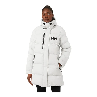 Helly Hansen Women's Adore Puffer Winter Parka/Jacket, Long, Insulated Synthetic, Hooded