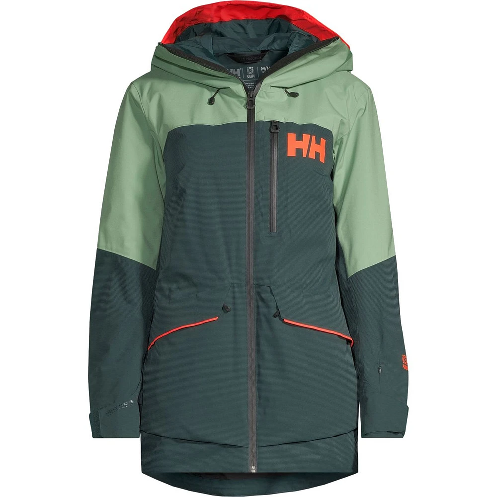 Helly Hansen Women's Powchaser Lifaloft Winter Ski Jacket, Insulated, Hooded