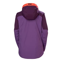 Helly Hansen Women's Powchaser Lifaloft Winter Ski Jacket, Insulated, Hooded