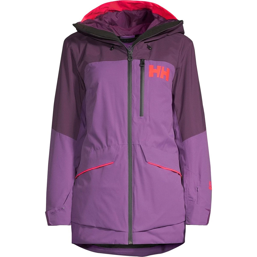 Helly Hansen Women's Powchaser Lifaloft Winter Ski Jacket, Insulated, Hooded