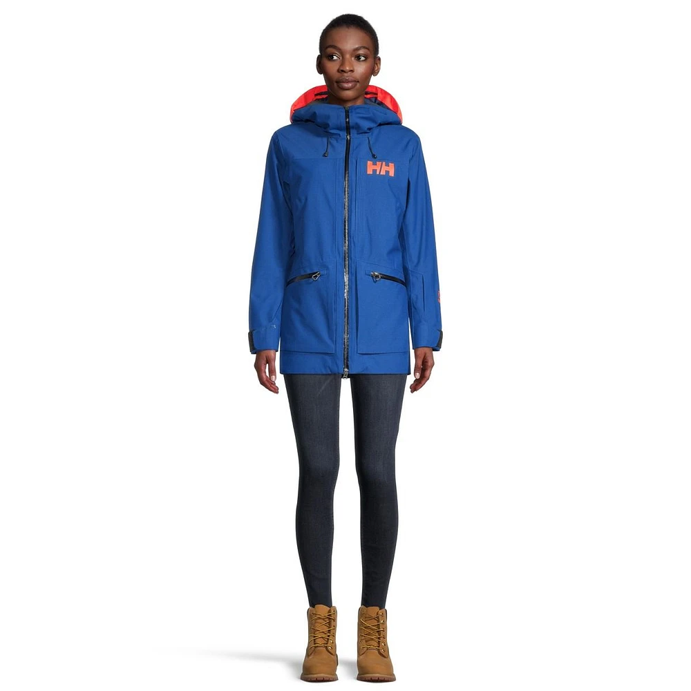 Helly Hansen Women's Powderqueen 3.0 Winter Ski Jacket, Insulated, Hooded, Waterproof