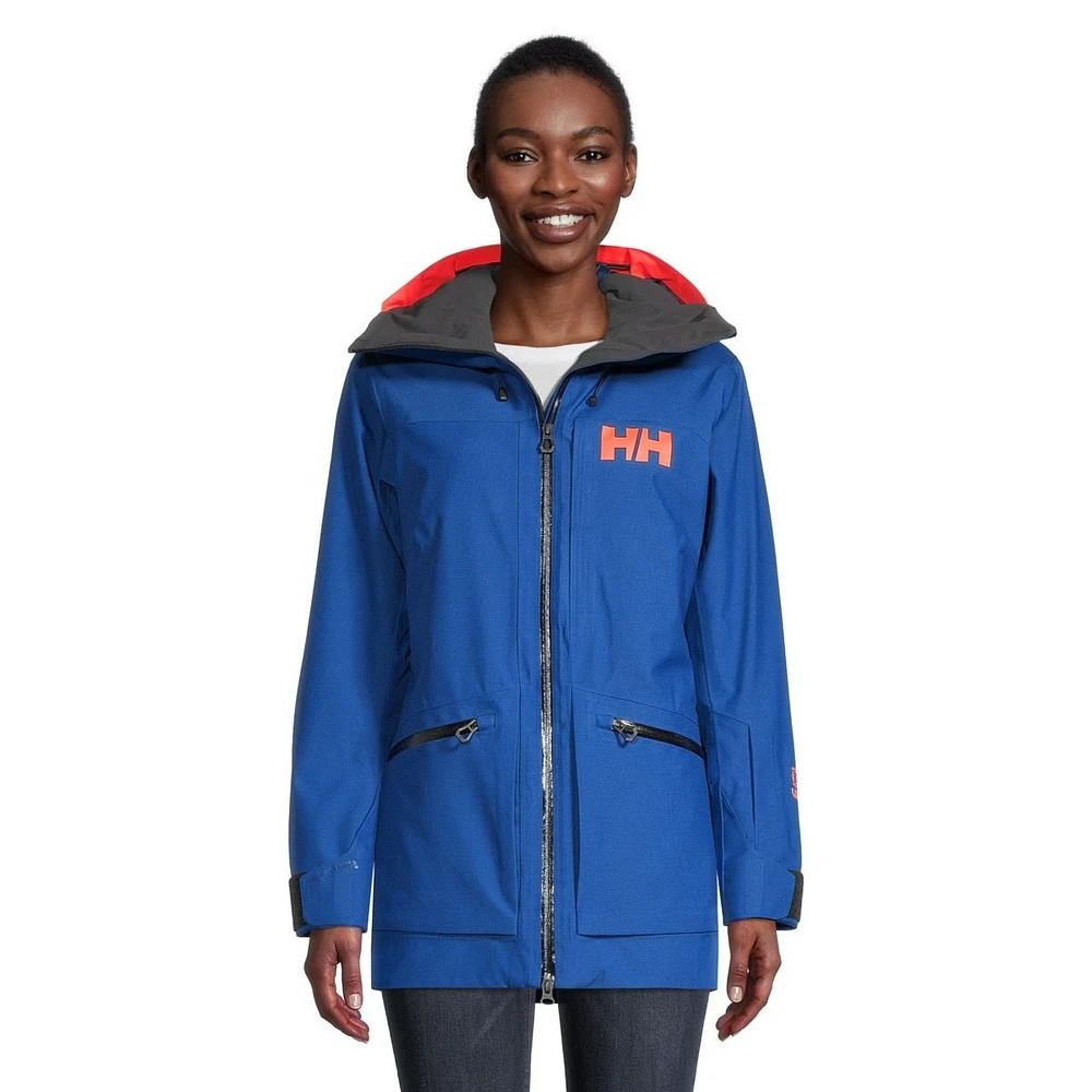 Helly Hansen Women's Powderqueen 3.0 Winter Ski Jacket, Insulated, Hooded, Waterproof