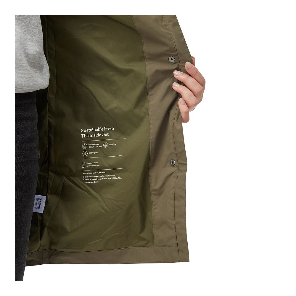 Tentree Women's Long Rain Jacket