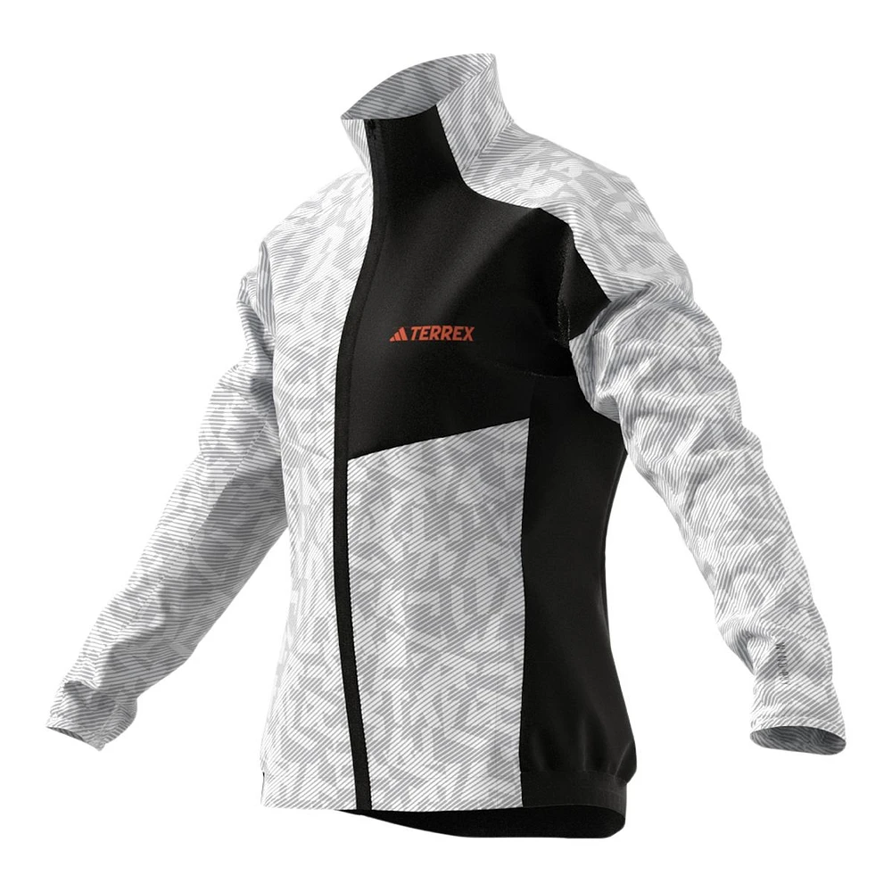 adidas Women's Trail Lightweight Packable Water-Resistant Windbreaker Jacket