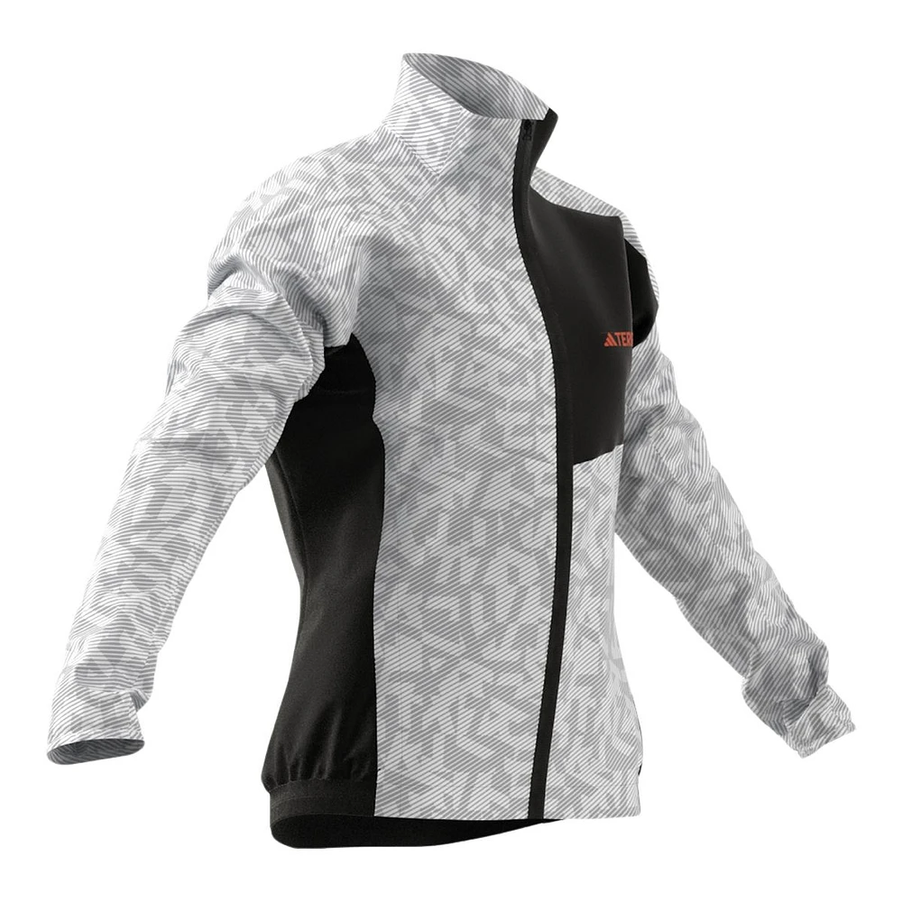 adidas Women's Trail Lightweight Packable Water-Resistant Windbreaker Jacket