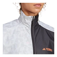 adidas Women's Trail Lightweight Packable Water-Resistant Windbreaker Jacket