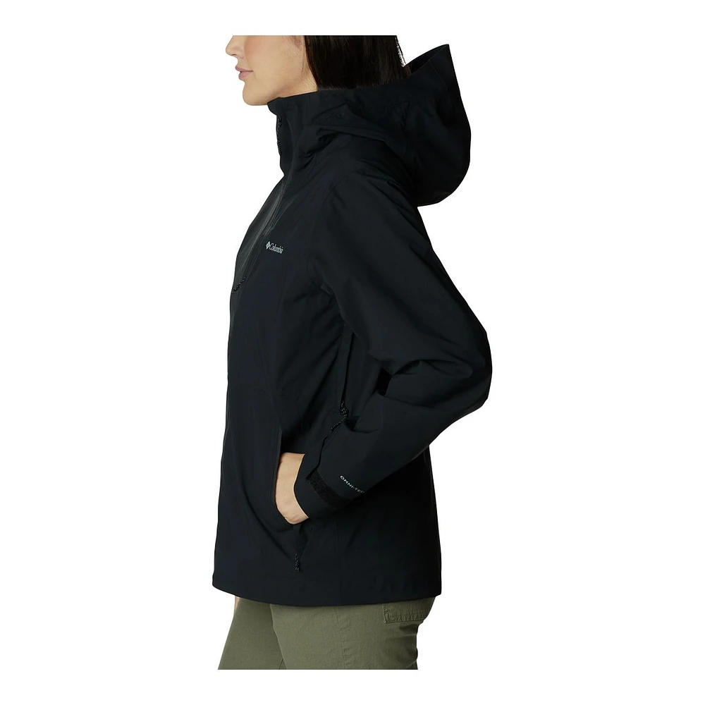 Columbia Women's Ampli-Dry Waterproof Omni-Tech Rain Jacket