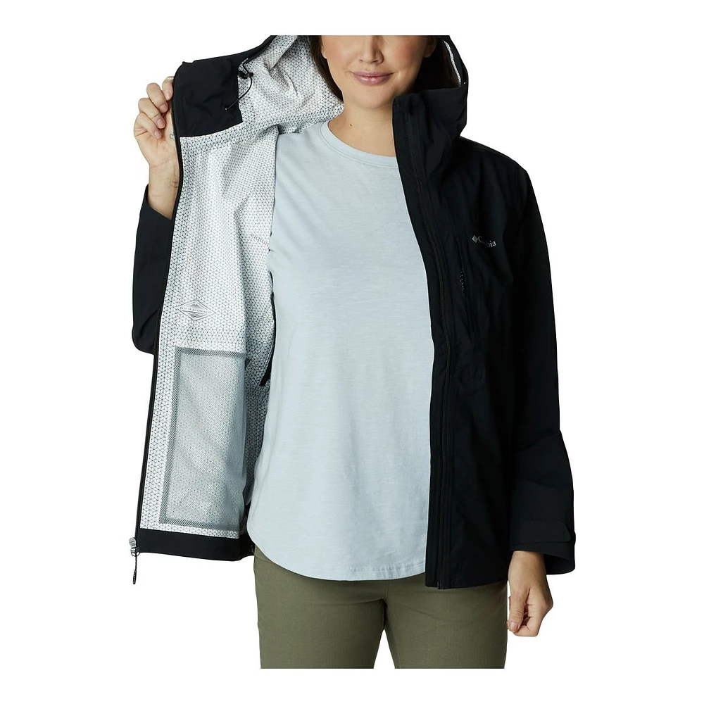 Columbia Women's Ampli-Dry Waterproof Omni-Tech Rain Jacket