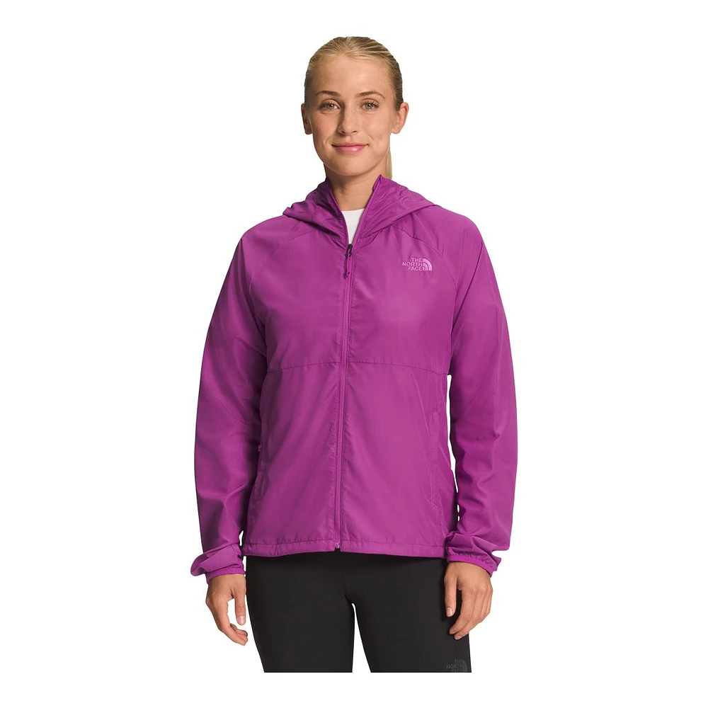 The North Face Women's Flyweight 2.0 Lightweight Packable Hooded Windbreaker Jacket