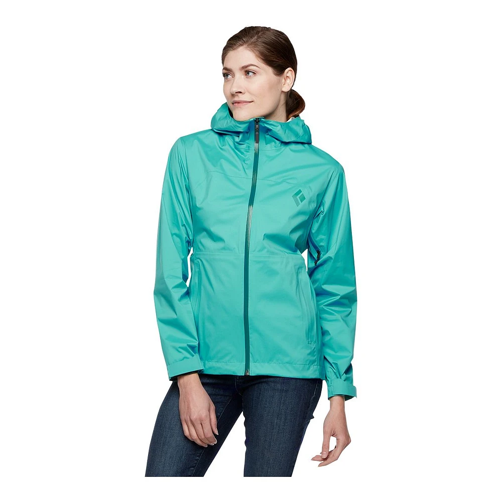 Black Diamond Women's Stormline Stretch 2.5L Rain Shell Jacket