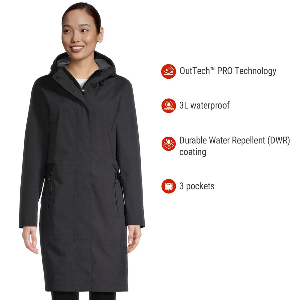 Woods Women's Somervell Urban Rain Parka