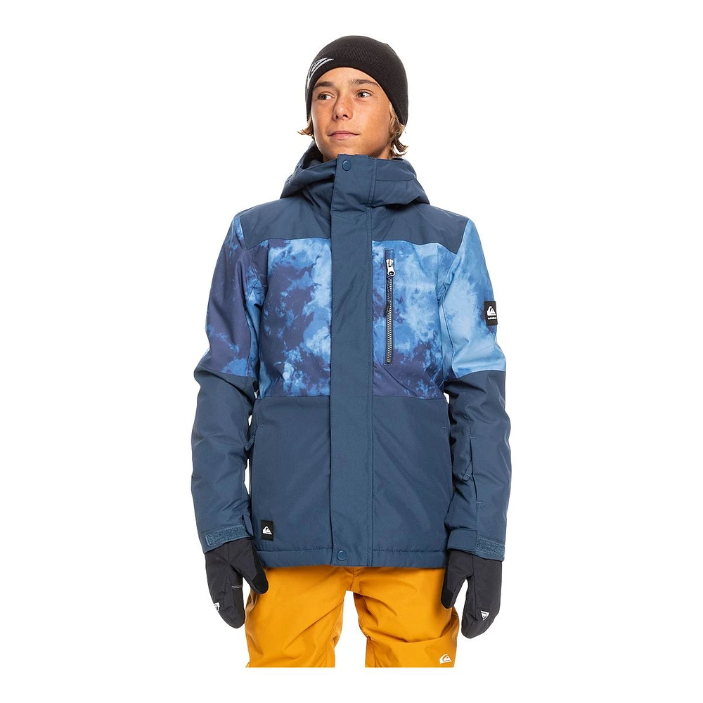 Quiksilver Boys' Mission Printed Block Jacket