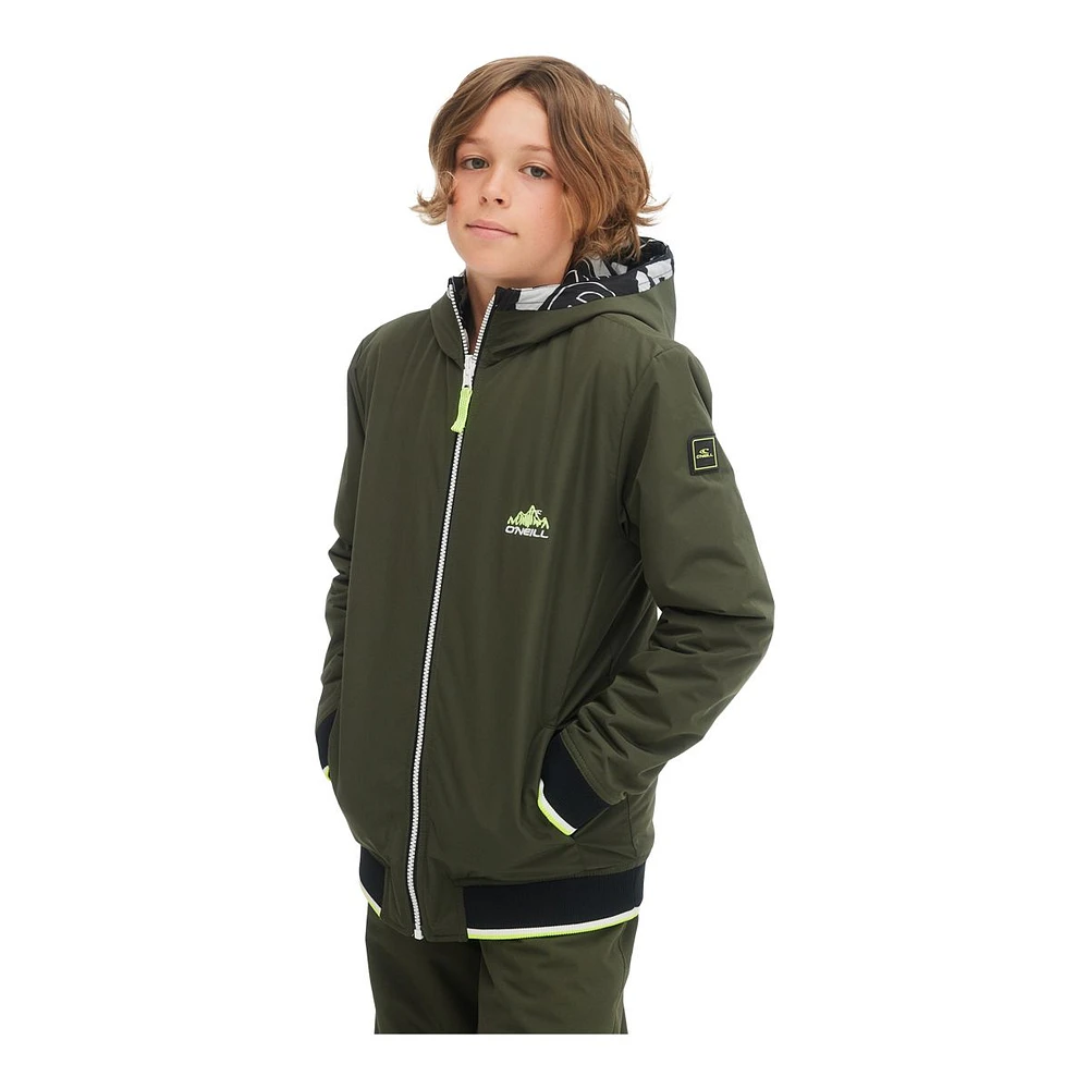 O'Neill Boys' Reversible Waterproof Jacket