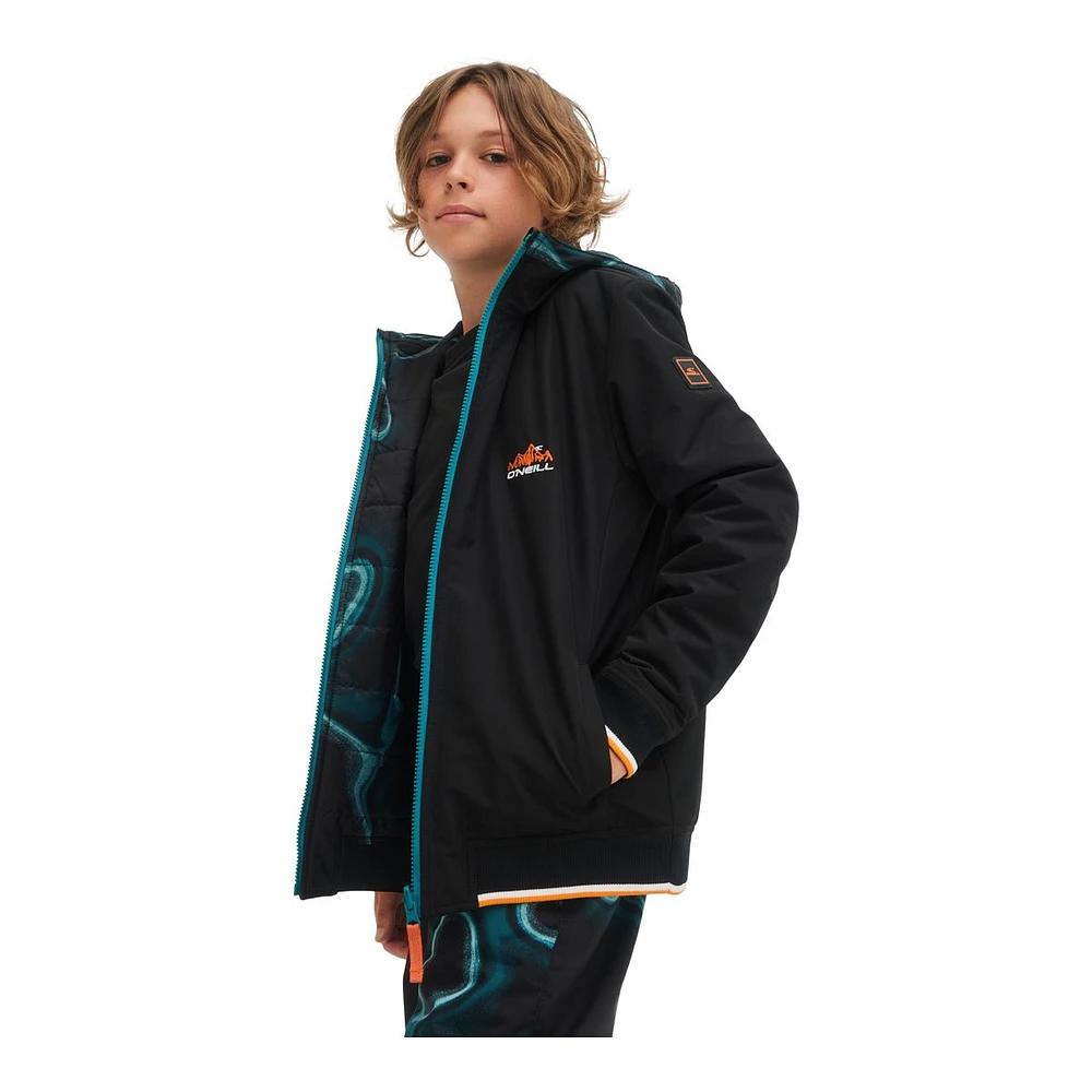 O'Neill Boys' Reversible Waterproof Jacket