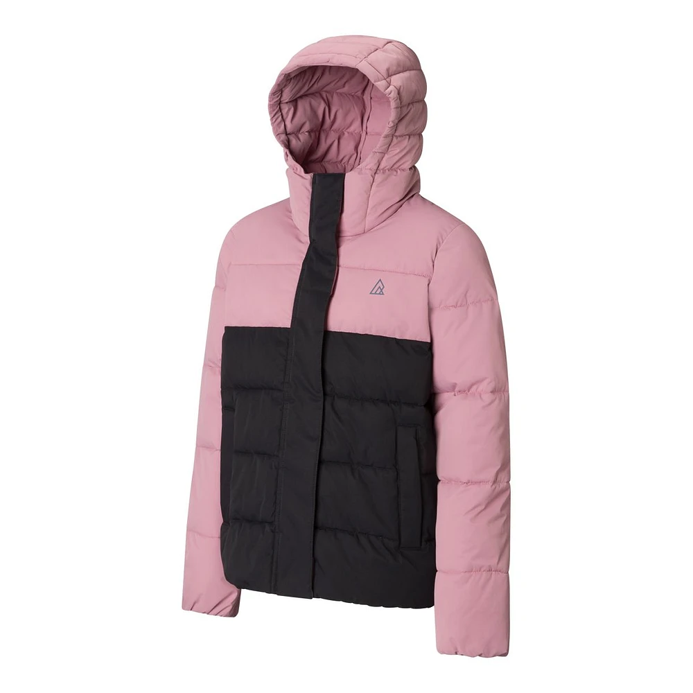 Ripzone Girls' Clover Winter Jacket, Kids', Puffer, Insulated, Waterproof, Hooded