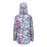 The North Face Girls' Printed Zipline Rain Jacket