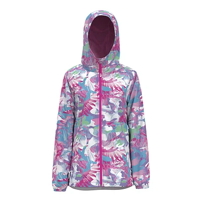 The North Face Girls' Printed Zipline Rain Jacket