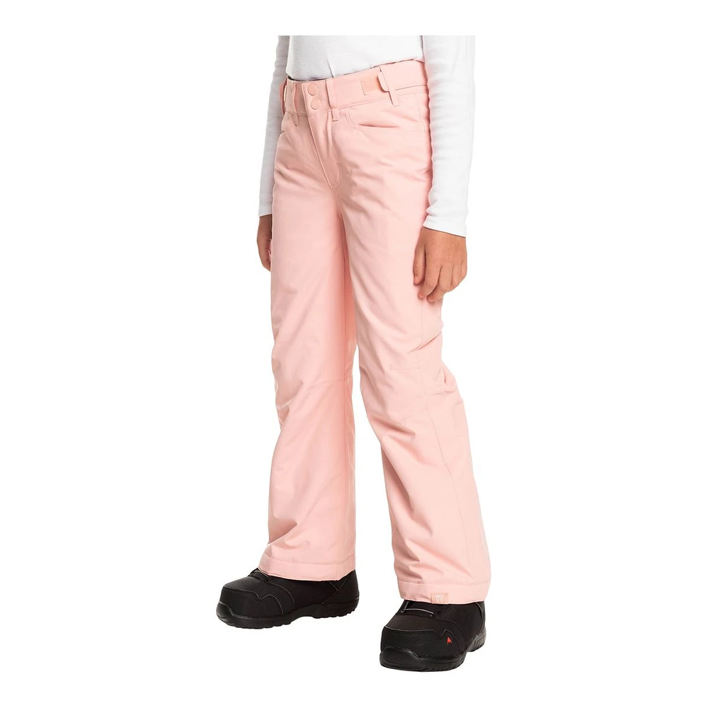 Roxy Kids' Backyard Snow Pants, Girls', Winter, Insulated