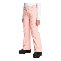 Roxy Kids' Backyard Snow Pants, Girls', Winter, Insulated