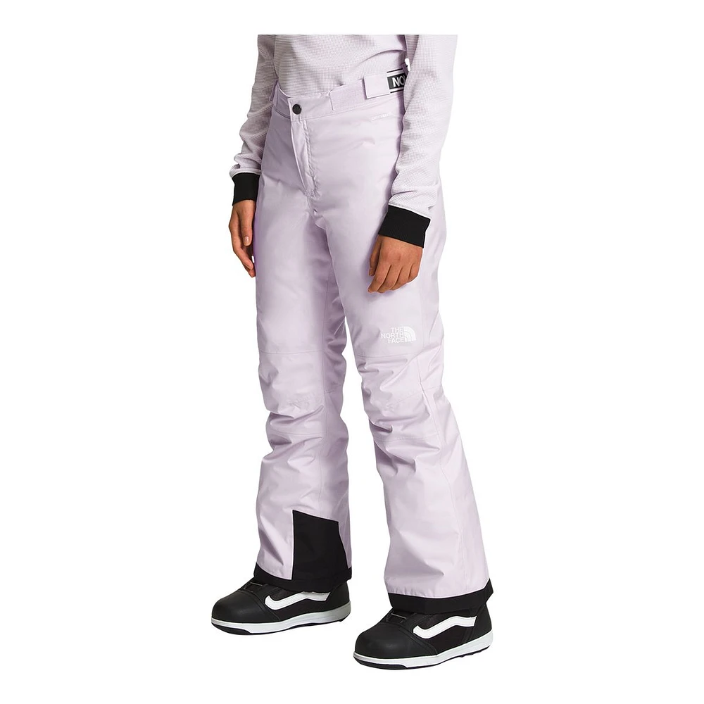 The North Face Kids' Freedom Snow Pants, Girls', Winter, Ski, Waterproof, Insulated