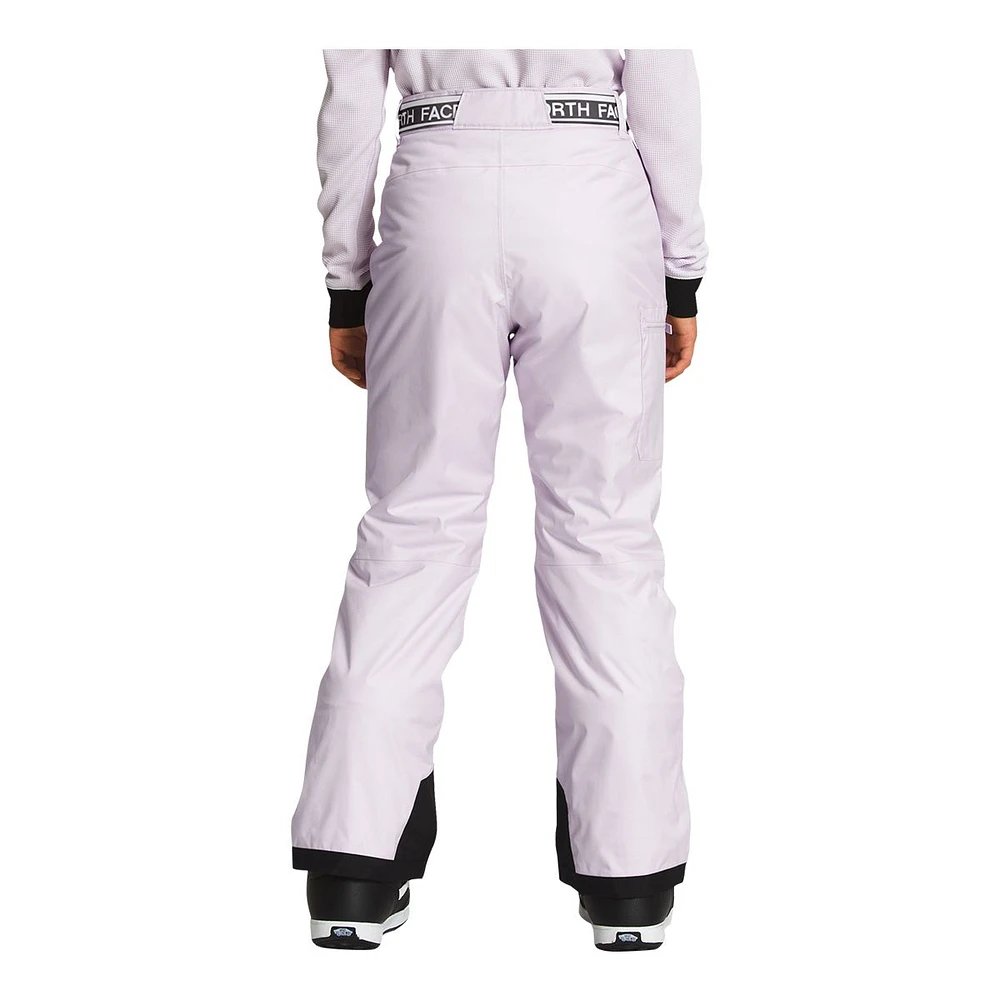 The North Face Kids' Freedom Snow Pants, Girls', Winter, Ski, Waterproof, Insulated