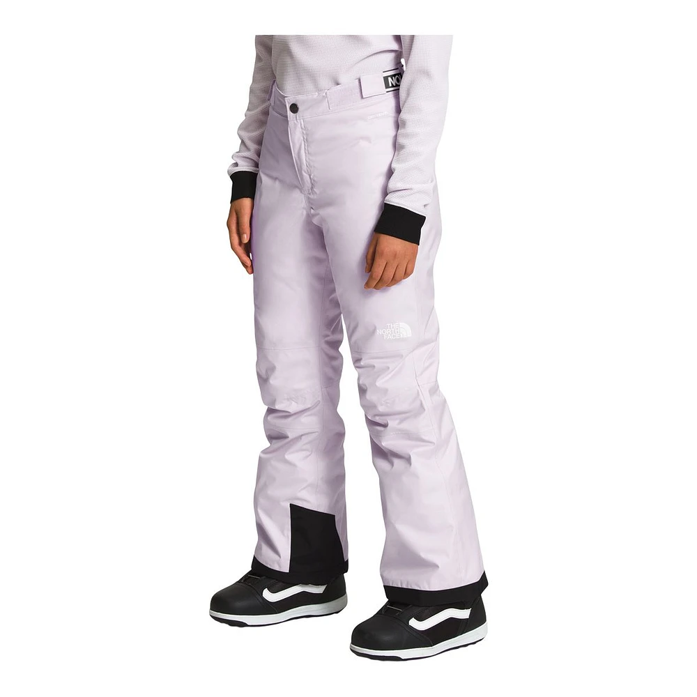 The North Face Kids' Freedom Snow Pants, Girls', Winter, Ski, Waterproof, Insulated