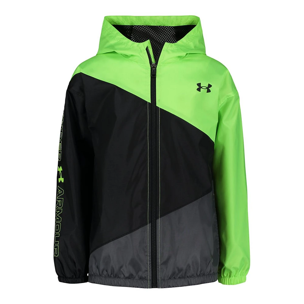 Under Armour Toddler Boys' 4-7 Wintuck Asymetrical Windbreaker Jacket