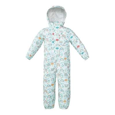 Ripzone Toddler Girls' Peaches Rainsuit