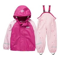 Helly Hansen Toddler Girls' 2-7 Bergen PU All Over Print Rainset