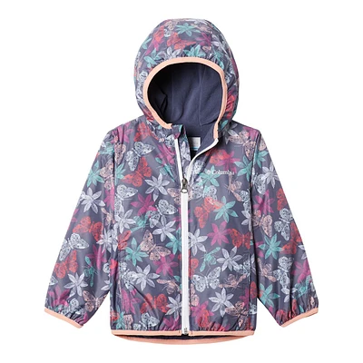 Columbia Infant Girls' 2-4 Mini Pixel Grabber II All Over Print Jacket