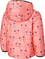 Ripzone Toddler Girls' Reversible Kitties Jacket