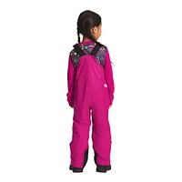 The North Face Kids' Toddler Freedom Bib Snow Pants, Girls', Winter, Insulated