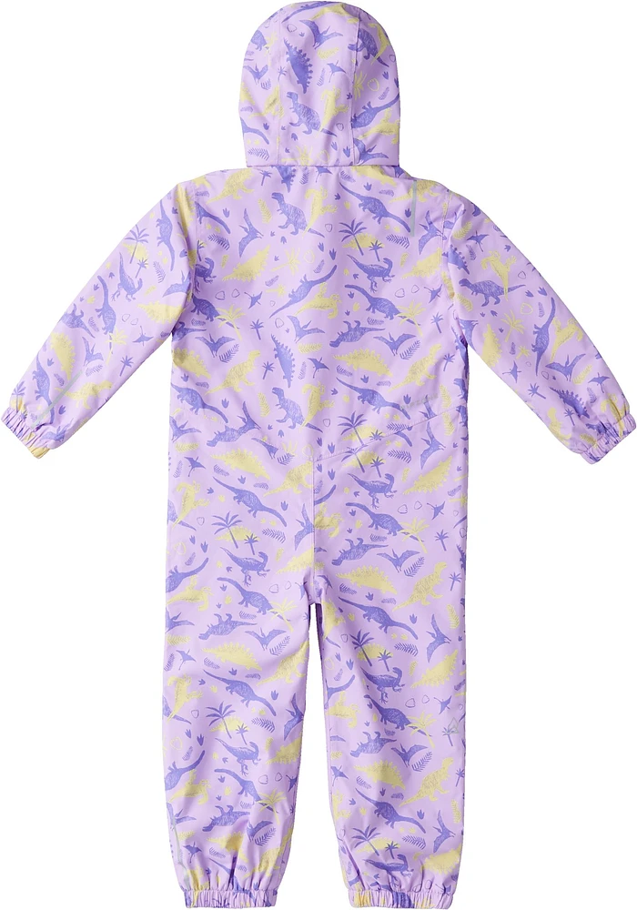 Ripzone Toddler Girls' 2-6 Peaches Fleece Rainsuit