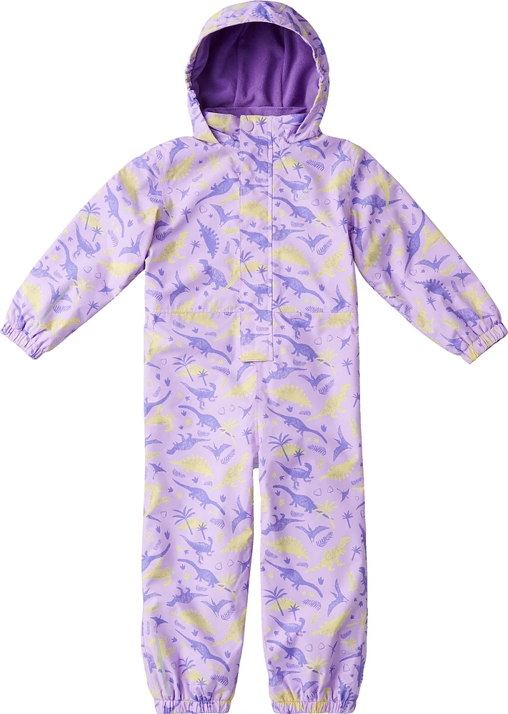 Ripzone Toddler Girls' 2-6 Peaches Fleece Rainsuit