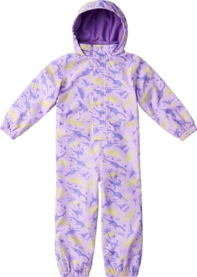 Ripzone Toddler Girls' 2-6 Peaches Fleece Rainsuit