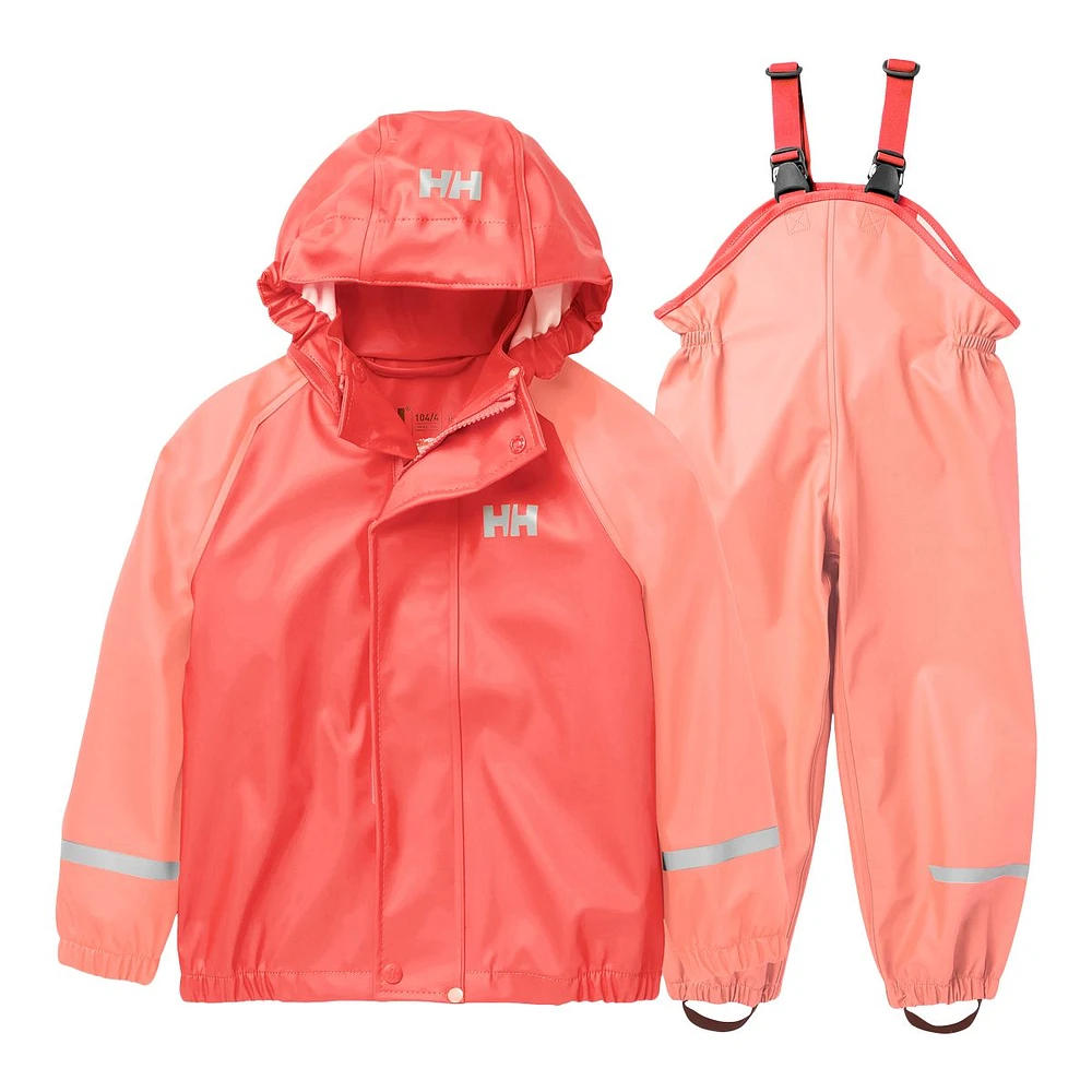 Helly Hansen Infant Girls' 2-7 Bergen PU Rainset